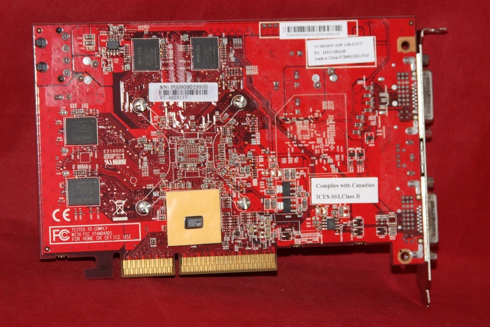 Visiontek ATI Radeon HD 3650, 1GB, AGP Graphics Card (36501GBAGP, VT-400511T) - Image 3 of 4