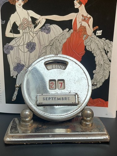 ART DECO MISTRAL Stainless Steel Office Dater Perpetual Calendar - Picture 4 of 9