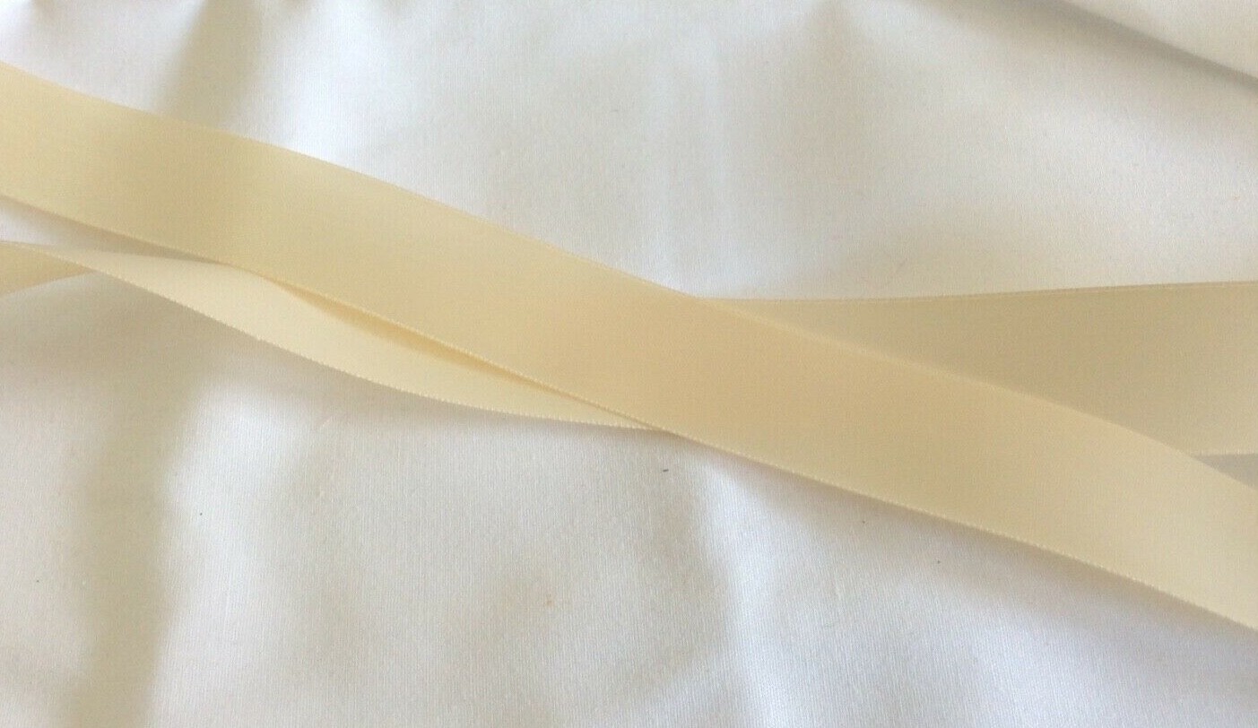 Wright Ribbon WRIGHTS DOUBLE FACED SATIN RIBBON - BRIDAL WHITE 7/8