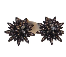 NWOT J.Crew Chrysanthemum Crystal Flower Earrings