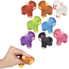 RI One Dozen 3.25" Mini Highland Cow Squish in Assorted Colors