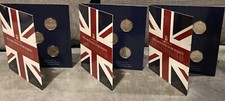 Set of 3 x 50p Complete Coronation of King Charles Albums,Total 15 BUNC coins