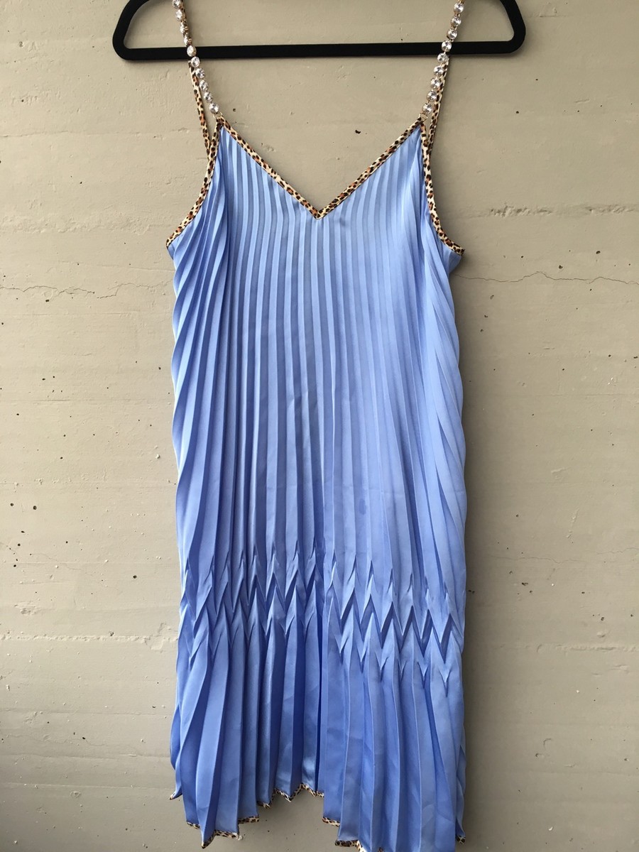 just cavalli blue dress Blue Floral Print Empire Waist Maxi Dress main image 0