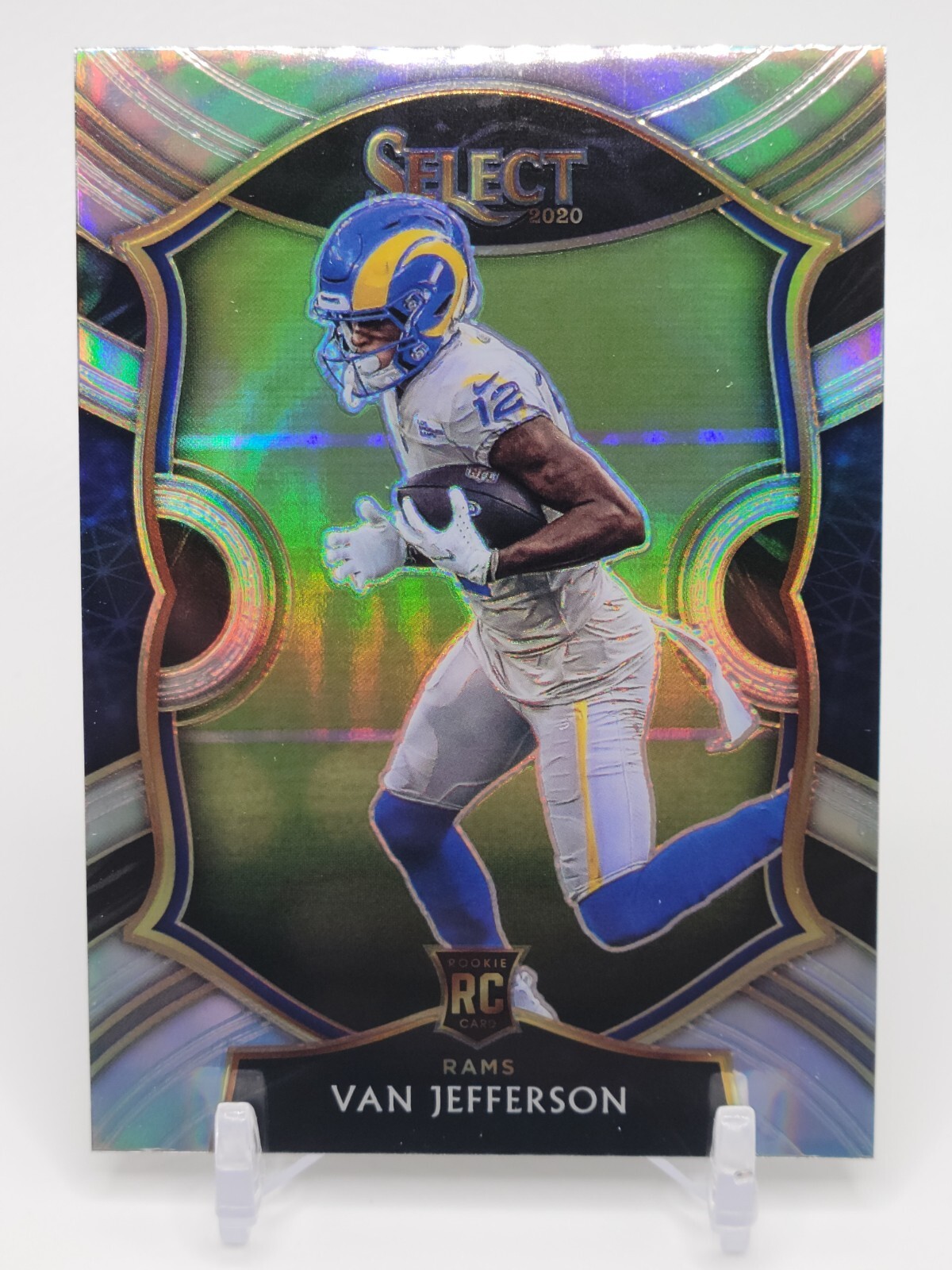 2020 Select Van Jefferson Silver Prizm Concourse Rookie Card RC #71 Rams