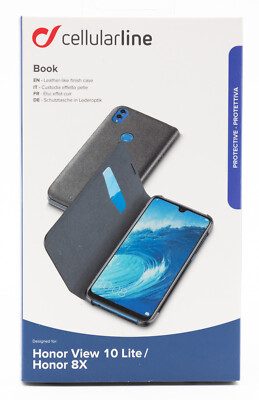 Cellularline Book Huawei Honor View 10 Lite Honor 8X Handy Schutzhülle Case 050