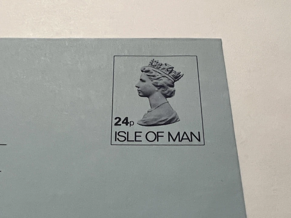 AEROGRAMA ISLA DE HOMBRE 24P COMO NUEVO SIN USAR REINA ISABEL II Foto 2 de 3