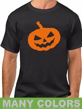 Mens Pumpkin  2 T-Shirt Autumn Fall Halloween Party Holiday Family Shirt