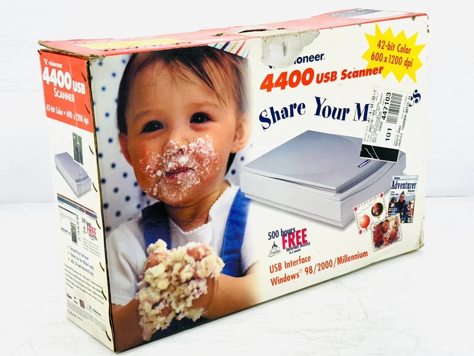 VISIONEER 3300 FLATBED SCANNER - NEW IN BOX - PARALLEL PORT... ■■NEW■■ - Image 4 of 4