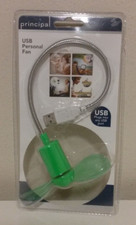 Principal Personal Green Fan USB Plugs into Any USB Port