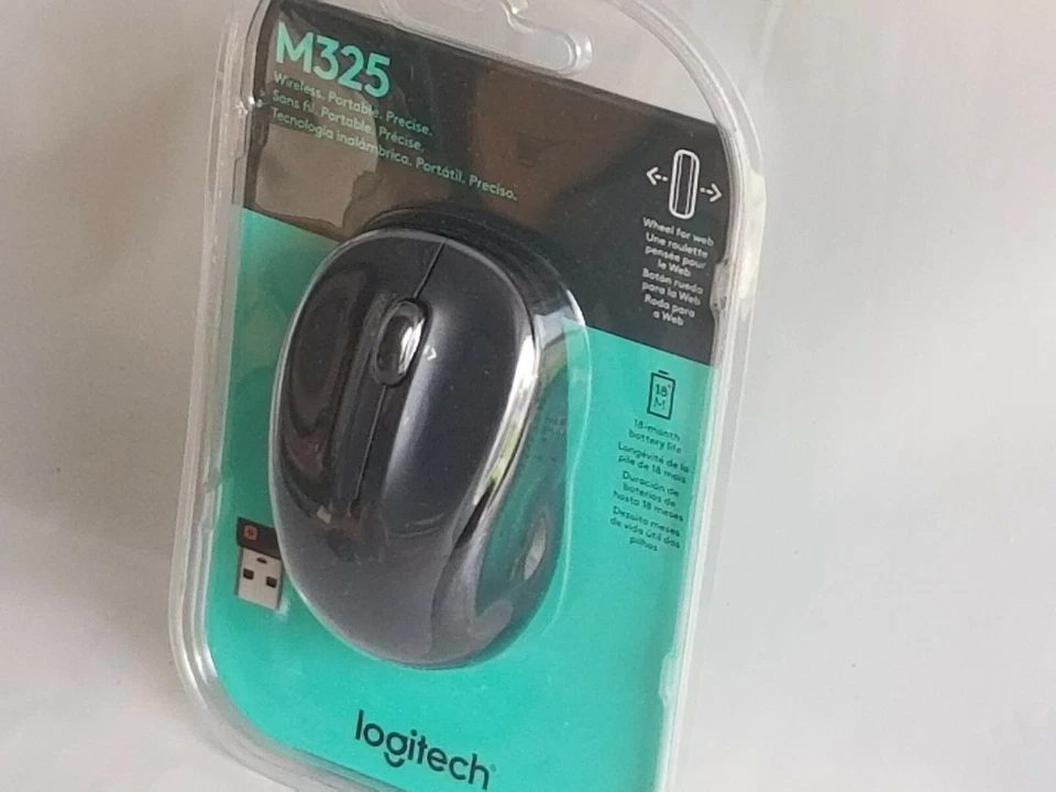 Logitech M325 Wireless Mouse with Nano Receiver -Black  (IL/RT6-13167-910-002... - Image 4 of 4