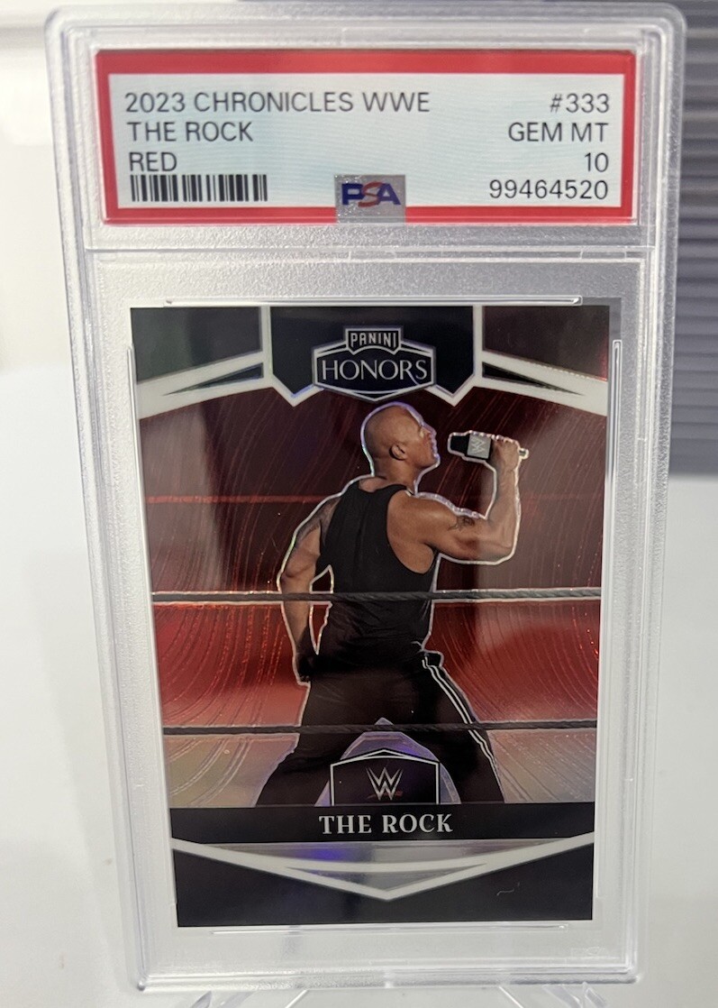 2023 Panini Chronicles WWE - Honors The Rock #333 Red Prizm