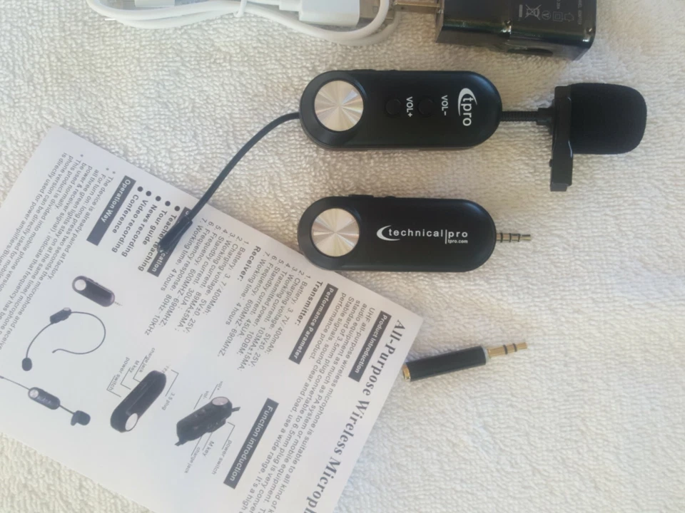 Technical Pro WMT170L Professional UHF Wireless Lapel Microphone with Rechargeab - Image 4 of 4