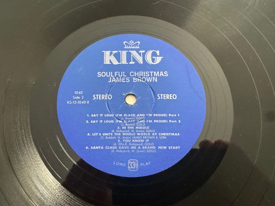 James Brown "Soulful Christmas" LP ~ Original King 1040 Rare Promo ~ Clean! - Image 4 of 4