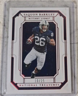 2019 National Treasures Saquon Barkley /25 Nittany Lions Collegiate #4 2nd Year