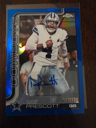 2025 Topps Chrome Dak Prescott Chrome Autographs (RAW)