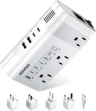 350W Voltage Converter US to Europe - 220V to 110V Converter for European Travel