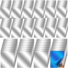 120 Pcs Flexible Mirror Sheets Self Adhesive 8'' x 6'' PET Plastic Mirror Sti...