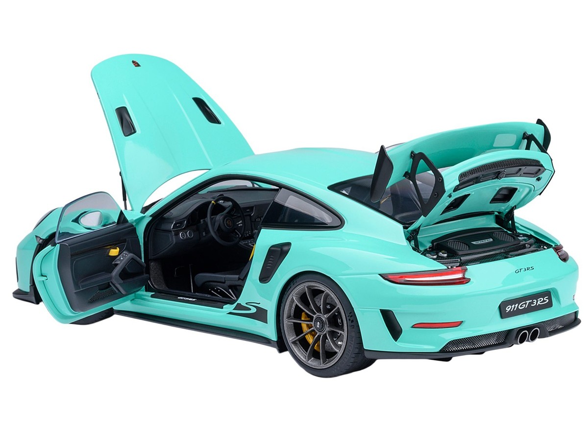 PORSCHE 911 (991.2) GT3 RS MINT GREEN 1/18 MODEL CAR BY AUTOART