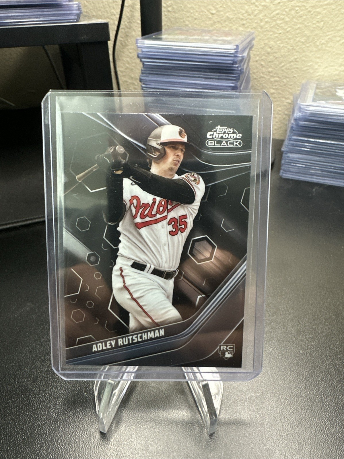 2023 Topps Chrome Black #50 ADLEY RUTSCHMAN RC Baltimore Orioles