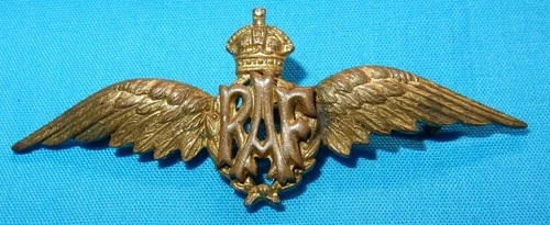 WW1 ROYAL AIR FORCE RAF MILITARY SWEETHEART BADGE WORLD WAR I - K/C