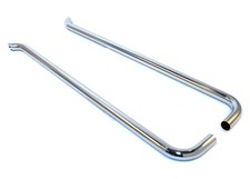 Patriot Exhaust H1270 Low-line Slant Side Pipes For Trucks 70-inch Chrome Pair