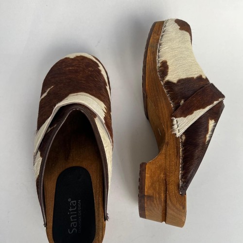 Sanita Damen Wood Caroline offene Clogs Kuh braun Größe 42 US 10 - Bild 15 von 21