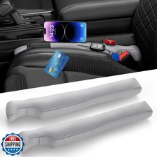 Car Seat Gap Filler, 2 Pack Leather Universal Gap Stopper for Car