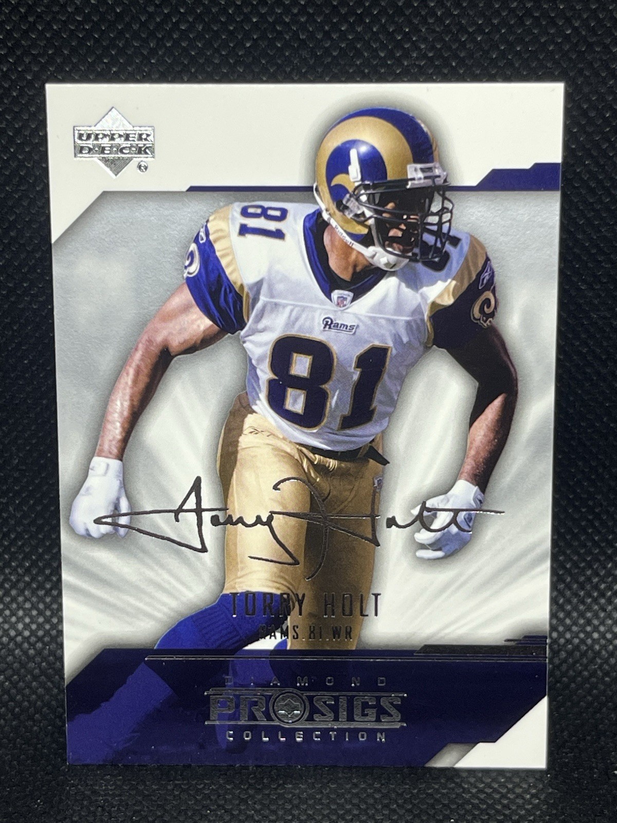 TORRY HOLT 2004 UPPER DECK DIAMOND PRO SIGS #81 ST. LOUIS RAMS