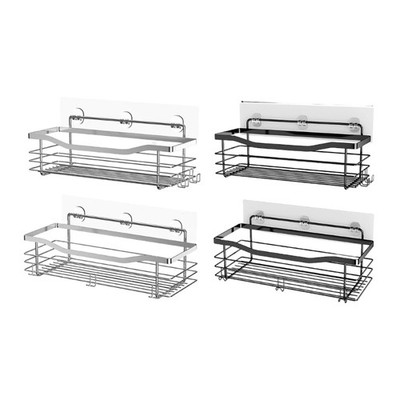 Creative Bathroom Shower Shelf Rack With Strong Adhesive For Easy Installation