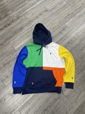 Size L - Polo Ralph Lauren Color-Block Fleece Hoodie