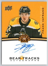 FRANK VATRANO 2023-24 UD BOSTON BRUINS CENTENNIAL BEAR TRACKS AUTOGRAPHS   77322