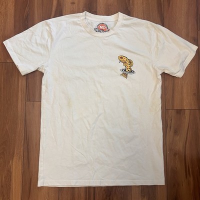 Crooked Creek Holler White Wild Life Fish Graphic Men's Cotton T-Shirt M See des