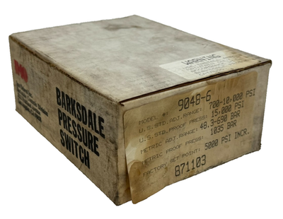 #ad #ad NEW BARKSDALE 9048 6 PRESSURE SWITCH 700 10000PSI 90486 $600.00