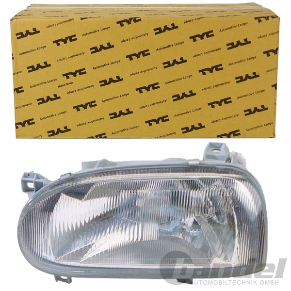 TYC Hauptscheinwerfer H4 Rechts Passend FüR VW Golf III Variant 1.4-2.9 SDI TDI-image