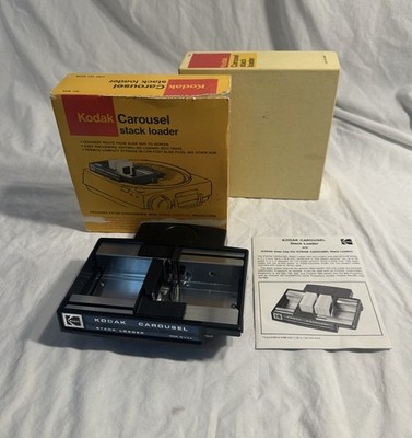 Kodak Carousel Stack Loader B40 Vintage Slider Projector Cat. 151 4249 + Manual