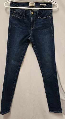 Frame Womens Size 28 Le Skinny de Jeanne Denim Jeans Skinny Dark Wash Med Rise
