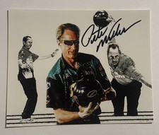 PETE WEBER HAND SIGNED AUTOGRAPHED 8x10 PHOTO BOWLING LEGEND BOWLER COA