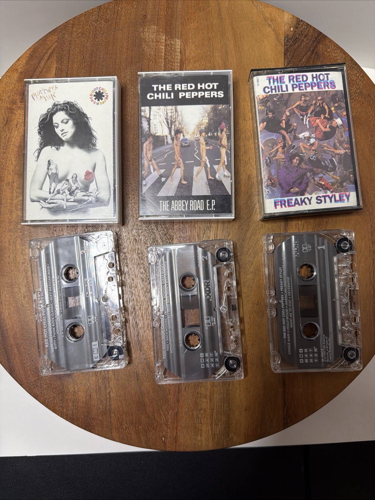 Lot Of 3 Red Hot Chili Peppers Cassettes Mothers Milk Abbey Road Freaky Styles