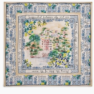 Johnny Was Olympe 100% Silk Scarf NEW SEALED