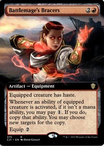 Battlemage's Bracers (Extended Art) - Commander 2021 #375