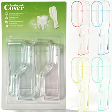 Toothbrush Head Covers Compatible with Oral-B Dual Head Toothbrush Heads, 4