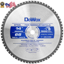 14 Inch Metal Cutting Saw Blade 66 Tooth for Evolution 14 Chop Saw and Other