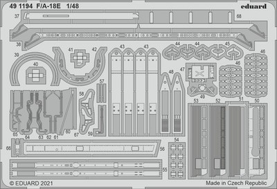 Eduard 1/48 F/A-18E Super Hornet Cockpit+Detail (Meng) 491194