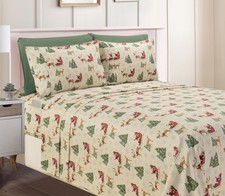 Elegant Comfort Luxury Soft Bed Sheets Holiday Pattern 1500 Premium Hotel