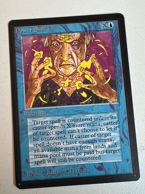 Magic the Gathering MTG Beta Power Sink NM  (Beta Bob)