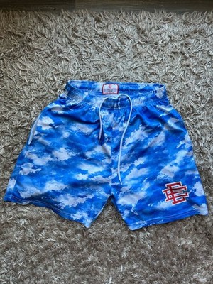 Eric Emanuel Cloud Sky Shorts Weiß/ Blau Größe L