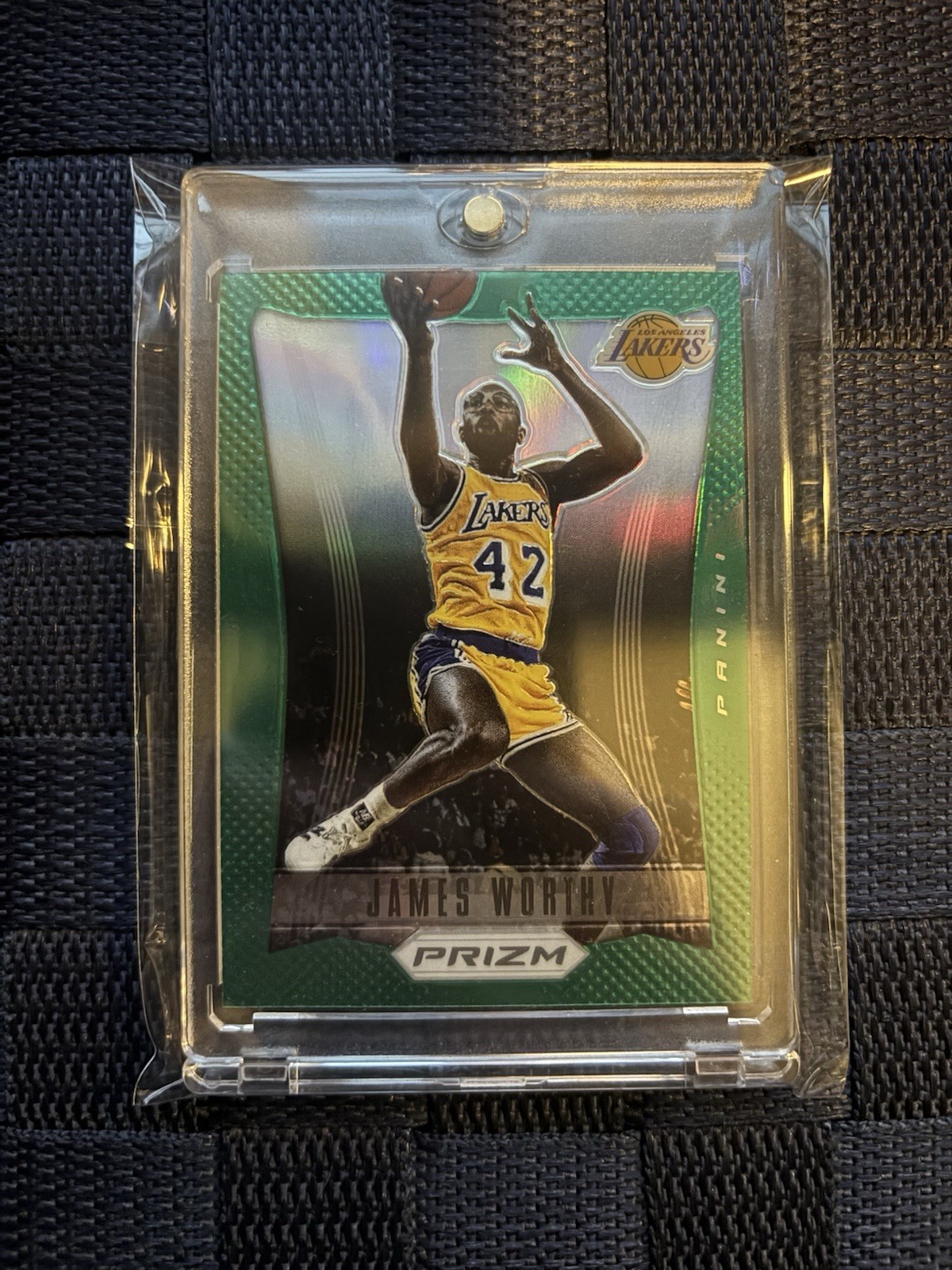 James Worthy 2012-13 Panini Prizm 1st Year Green #182 HOF Lakers