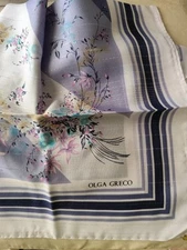 VINTAGE WOMEN'S SCARF - OLGA GRECO - Italy