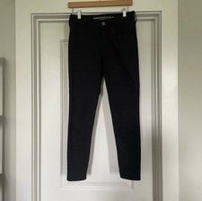 American Eagle Outfitters Skinny Jegging Black Stretch Denim Jeans Size 6 Short