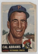 1953 Topps Cal Abrams (Bio Information in White) #98
